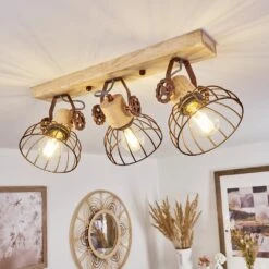 Orny Deckenleuchte Naturfarben, Rostfarben, 3-flammig -Lampe Verkäufe orny deckenleuchte h3424391 12