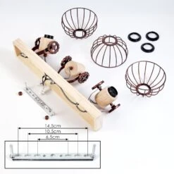 Orny Deckenleuchte Naturfarben, Rostfarben, 3-flammig -Lampe Verkäufe orny deckenleuchte h3424391 4