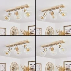 Orny Deckenleuchte Naturfarben, Weiß, 3-flammig -Lampe Verkäufe orny deckenleuchte h3435199 1