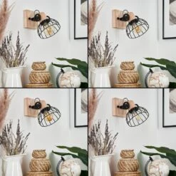 Orny Wandleuchte Naturfarben, Schwarz, 1-flammig -Lampe Verkäufe orny wandleuchte h3424292 1