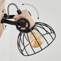 Orny Wandleuchte Naturfarben, Schwarz, 1-flammig -Lampe Verkäufe orny wandleuchte h3424292 2