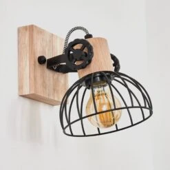 Orny Wandleuchte Naturfarben, Schwarz, 1-flammig -Lampe Verkäufe orny wandleuchte h3424292 7
