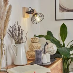 Orny Wandleuchte Naturfarben, Schwarz, 1-flammig -Lampe Verkäufe orny wandleuchte h3424292 8