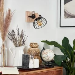 Orny Wandleuchte Naturfarben, Schwarz, 1-flammig -Lampe Verkäufe orny wandleuchte h3424292 9