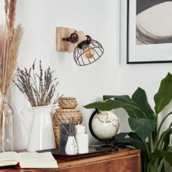 Orny Wandleuchte Naturfarben, Rostfarben, 1-flammig -Lampe Verkäufe orny wandleuchte h3424377 11