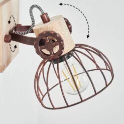 Orny Wandleuchte Naturfarben, Rostfarben, 1-flammig -Lampe Verkäufe orny wandleuchte h3424377 2
