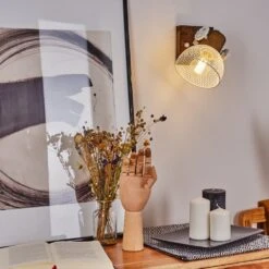 Orny Wandleuchte Braun, Weiß, 1-flammig -Lampe Verkäufe orny wandleuchte h3435250 11