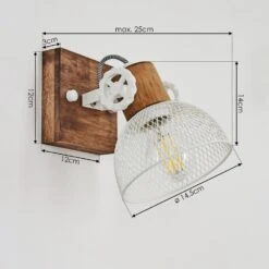 Orny Wandleuchte Braun, Weiß, 1-flammig -Lampe Verkäufe orny wandleuchte h3435250 3