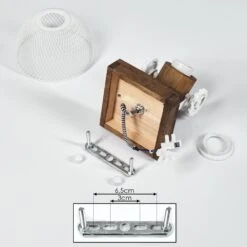 Orny Wandleuchte Braun, Weiß, 1-flammig -Lampe Verkäufe orny wandleuchte h3435250 4