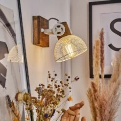 Orny Wandleuchte Braun, Weiß, 1-flammig -Lampe Verkäufe orny wandleuchte h3435250 9