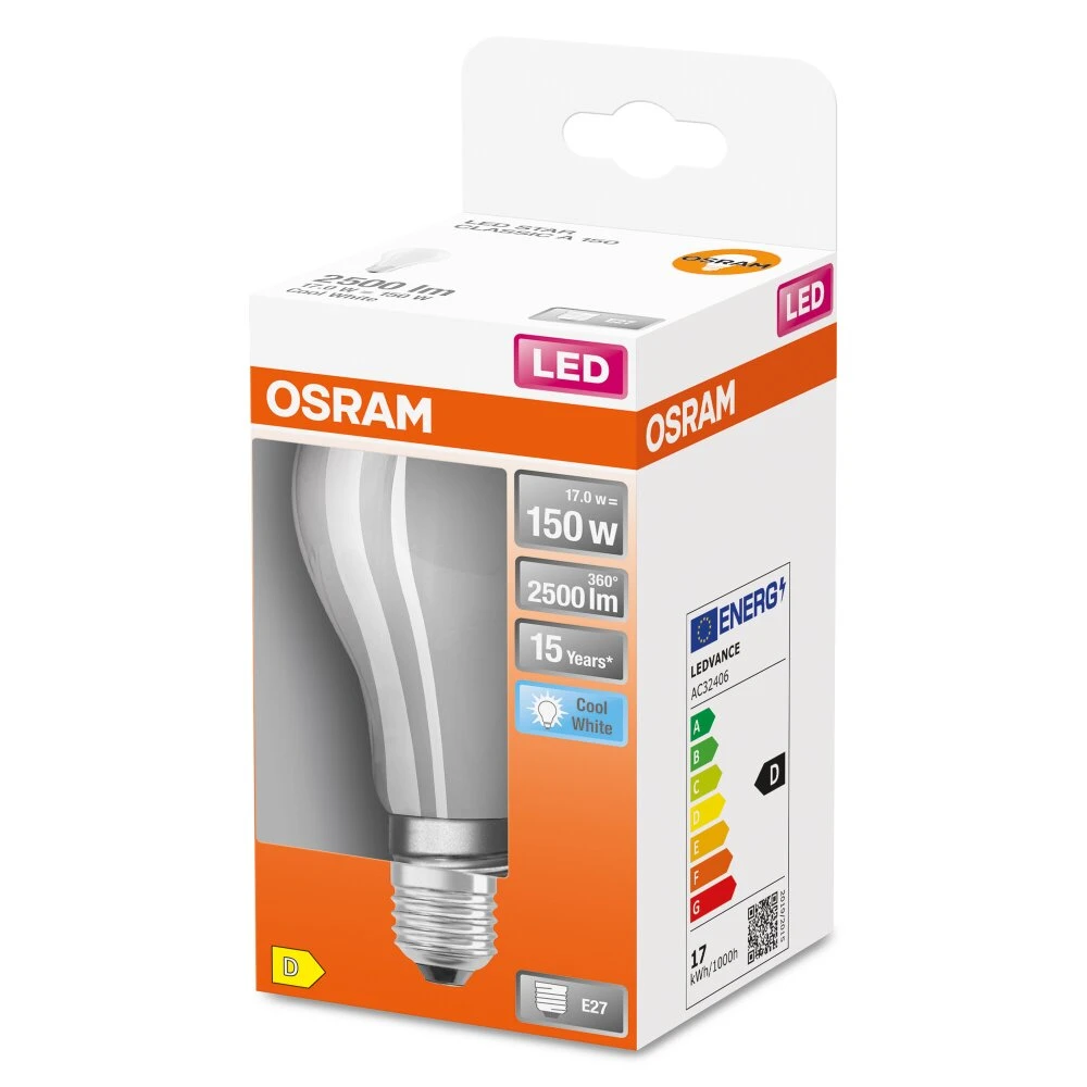 OSRAM LED Retrofit E27 17 Watt 4000 Kelvin 2452 Lumen 3 OSRAM LED Retrofit E27 17 Watt 4000 Kelvin 2452 Lumen