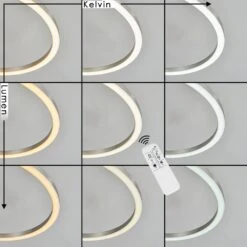 Ovasta Deckenleuchte LED Nickel-Matt, 1-flammig, Fernbedienung -Lampe Verkäufe ovasta deckenleuchte h3542477 1