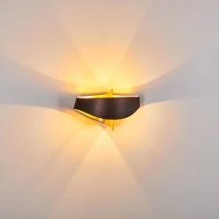 Padua Wandleuchte Braun, Gold, 2-flammig -Lampe Verkäufe padua wandleuchte h3266014 do4 18