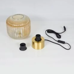 Paeni Tischleuchte Bernsteinfarben, 1-flammig -Lampe Verkäufe paeni tischleuchte h3407295 4