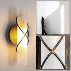 Palma Wandleuchte Edelstahl, Schwarz, Weiß, 1-flammig -Lampe Verkäufe palma wandleuchte h167800 1