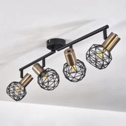 Palmira Deckenleuchte Gold, Schwarz, 4-flammig 19 Palmira Deckenleuchte Gold, Schwarz, 4-flammig -Lampe Verkäufe palmira deckenleuchte h3384299 7