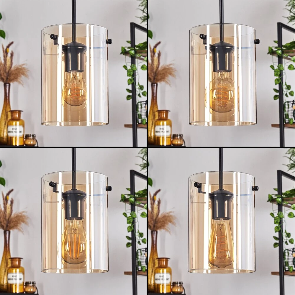 Parane Hängeleuchte Glas 15 Cm Bernsteinfarben, 5-flammig 4 Parane Hängeleuchte Glas 15 Cm Bernsteinfarben, 5-flammig – Bild 2