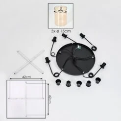 Parane Hängeleuchte Glas 15 Cm Bernsteinfarben, 5-flammig 16 Parane Hängeleuchte Glas 15 Cm Bernsteinfarben, 5-flammig -Lampe Verkäufe parane haengeleuchte glas 15 cm h3726075 4