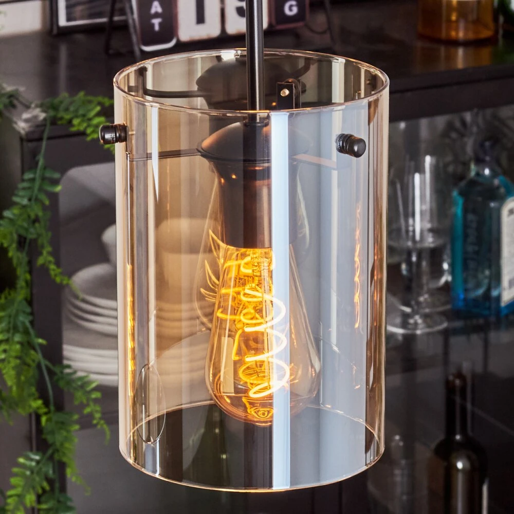 Parane Hängeleuchte Glas 15 Cm Bernsteinfarben, 5-flammig 8 Parane Hängeleuchte Glas 15 Cm Bernsteinfarben, 5-flammig – Bild 6