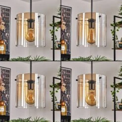 Parane Hängeleuchte Glas 20cm Bernsteinfarben, Klar, 3-flammig -Lampe Verkäufe parane haengeleuchte glas 20cm h3730287 1