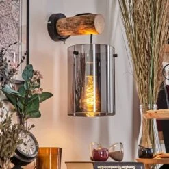 Parane Wandleuchte Naturfarben, Schwarz, 1-flammig -Lampe Verkäufe parane wandleuchte h3796207 10