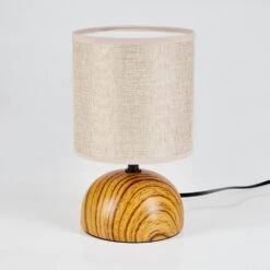 Passila Tischleuchte Holzoptik, 1-flammig -Lampe Verkäufe passila tischleuchte h3595138 7