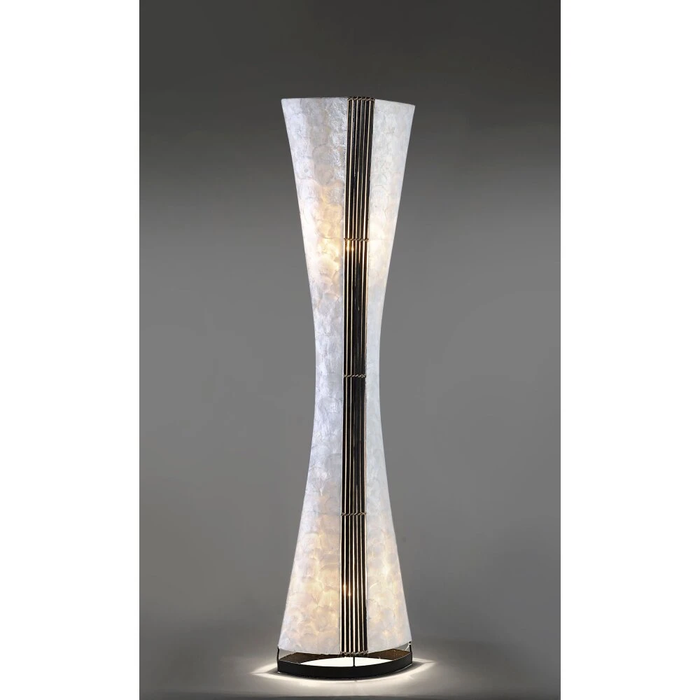 Paul Neuhaus ABUJA Stehleuchte Schwarz, Weiß, 2-flammig 3 Paul Neuhaus ABUJA Stehleuchte Schwarz, Weiß, 2-flammig