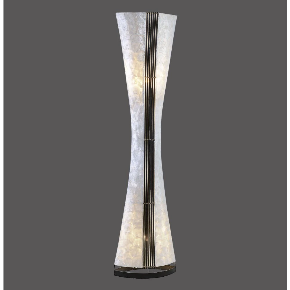 Paul Neuhaus ABUJA Stehleuchte Schwarz, Weiß, 2-flammig 4 Paul Neuhaus ABUJA Stehleuchte Schwarz, Weiß, 2-flammig – Bild 2