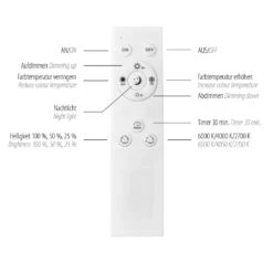 Paul Neuhaus Dune Deckenleuchte LED Schwarz, 1-flammig, Fernbedienung -Lampe Verkäufe paul neuhaus dune deckenleuchte 6857 18 5