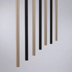 Paul Neuhaus FLUTE Pendelleuchte LED Schwarz, 7-flammig -Lampe Verkäufe paul neuhaus flute pendelleuchte 2117 18 10