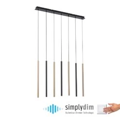 Paul Neuhaus FLUTE Pendelleuchte LED Schwarz, 7-flammig -Lampe Verkäufe paul neuhaus flute pendelleuchte 2117 18 2