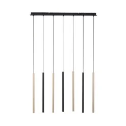 Paul Neuhaus FLUTE Pendelleuchte LED Schwarz, 7-flammig -Lampe Verkäufe paul neuhaus flute pendelleuchte 2117 18 7