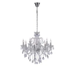 Paul Neuhaus GRACIA Kronleuchter Transparent, Klar, 8-flammig -Lampe Verkäufe paul neuhaus gracia kronleuchter 3081 00 3