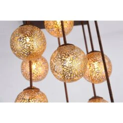 Paul Neuhaus GRETA Deckenleuchte Rostfarben, 9-flammig -Lampe Verkäufe paul neuhaus greta deckenleuchte 6238 48 2