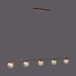 Paul Neuhaus GRETA Pendelleuchte Rostfarben, 5-flammig -Lampe Verkäufe paul neuhaus greta pendelleuchte 2040 48 1