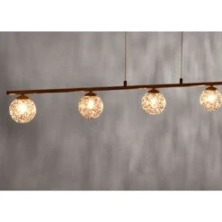 Paul Neuhaus GRETA Pendelleuchte Rostfarben, 5-flammig -Lampe Verkäufe paul neuhaus greta pendelleuchte 2040 48 2