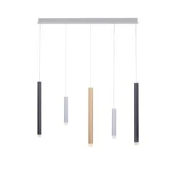 Paul Neuhaus PURE-GEMIN Pendelleuchte LED Aluminium, Messing, Schwarz, 5-flammig -Lampe Verkäufe paul neuhaus pure gemin pendelleuchte 2527 95 2