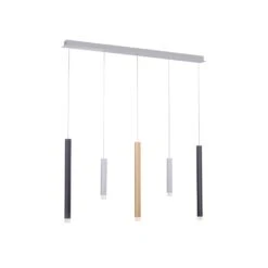 Paul Neuhaus PURE-GEMIN Pendelleuchte LED Aluminium, Messing, Schwarz, 5-flammig -Lampe Verkäufe paul neuhaus pure gemin pendelleuchte 2527 95 7