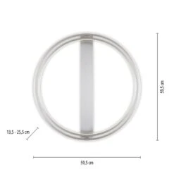 Paul Neuhaus Q-BELUGA Deckenleuchte LED Silber, 1-flammig, Fernbedienung -Lampe Verkäufe paul neuhaus q beluga deckenleuchte 6739 55 7