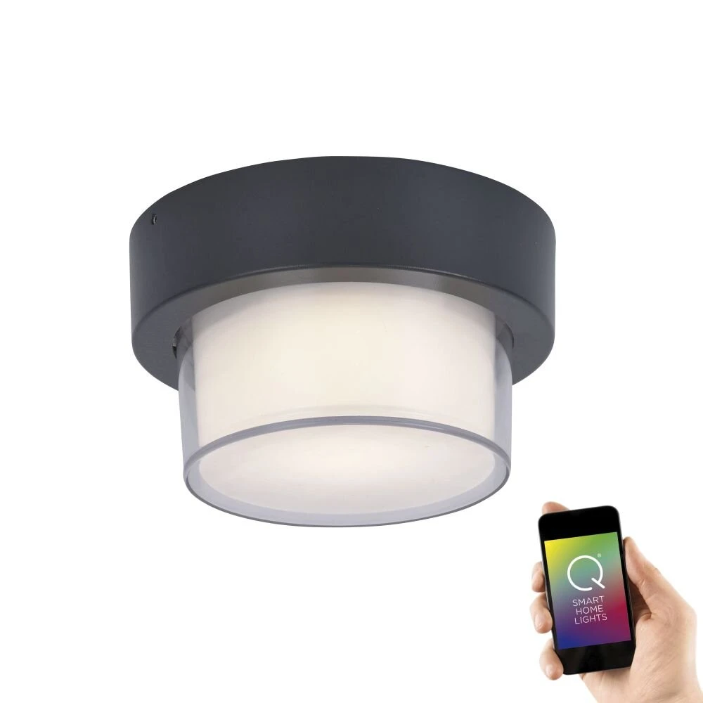 Paul Neuhaus Q-ERIK Wand- Und Deckenleuchte LED Weiß, 1-flammig, Bewegungsmelder, Fernbedienung, Farbwechsler 3 Paul Neuhaus Q-ERIK Wand- Und Deckenleuchte LED Weiß, 1-flammig, Bewegungsmelder, Fernbedienung, Farbwechsler