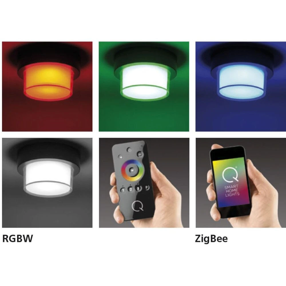 Paul Neuhaus Q-ERIK Wand- Und Deckenleuchte LED Weiß, 1-flammig, Bewegungsmelder, Fernbedienung, Farbwechsler 4 Paul Neuhaus Q-ERIK Wand- Und Deckenleuchte LED Weiß, 1-flammig, Bewegungsmelder, Fernbedienung, Farbwechsler – Bild 2