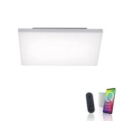Paul Neuhaus Q-FRAMELESS Panel LED Weiß, 1-flammig, Fernbedienung, Farbwechsler -Lampe Verkäufe paul neuhaus q frameless panel 8287 16 3