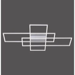 Paul Neuhaus Q-INIGO Deckenleuchte LED Nickel-Matt, 3-flammig, Fernbedienung -Lampe Verkäufe paul neuhaus q inigo deckenleuchte 8195 55 3