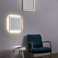 Paul Neuhaus Q-KAAN Deckenleuchte LED Stahl Gebürstet, 2-flammig, Fernbedienung