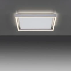 Paul Neuhaus Q-KAAN Deckenleuchte LED Stahl Gebürstet, 2-flammig, Fernbedienung -Lampe Verkäufe paul neuhaus q kaan deckenleuchte 6532 55 11