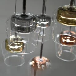 Paul Neuhaus Q-Kon Pendelleuchte LED Braun, 6-flammig, Fernbedienung -Lampe Verkäufe paul neuhaus q kon pendelleuchte 2744 70 11