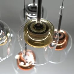 Paul Neuhaus Q-Kon Pendelleuchte LED Braun, 6-flammig, Fernbedienung -Lampe Verkäufe paul neuhaus q kon pendelleuchte 2744 70 6