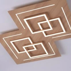 Paul Neuhaus Q-LINEA Deckenleuchte LED Holz Hell, 8-flammig, Fernbedienung -Lampe Verkäufe paul neuhaus q linea deckenleuchte 8181 79 5