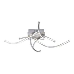 Paul Neuhaus Q-MALINA Deckenleuchte LED Nickel-Matt, 4-flammig, Fernbedienung -Lampe Verkäufe paul neuhaus q malina deckenleuchte 6539 55 3