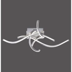 Paul Neuhaus Q-MALINA Deckenleuchte LED Nickel-Matt, 4-flammig, Fernbedienung -Lampe Verkäufe paul neuhaus q malina deckenleuchte 6539 55 4